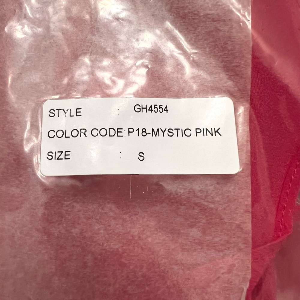 NWT Revolve x GOLD HAWK 100% Silk Hot Pink Ruffle-Detail V-Neck Midi Dress - Picture 9 of 11